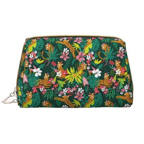 VOSERY Make-up-Tasche, Kosmetiktasche, Reise-Kulturbeutel für Damen, große Kapazität, Make-up-Tasche, Organizer, niedliche Make-up-Tasche, wasserdicht, Leder von VOSERY