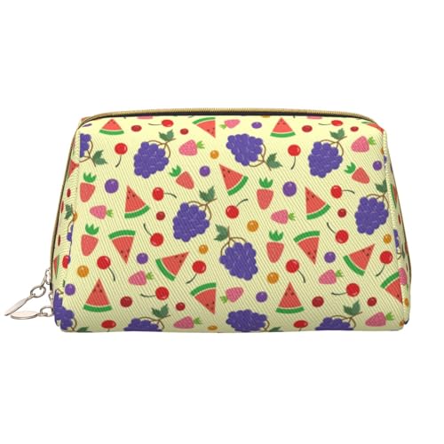VOSERY Make-up-Tasche, Kosmetiktasche, Reise-Kulturbeutel für Damen, große Kapazität, Make-up-Tasche, Organizer, niedliche Make-up-Tasche, wasserdicht, aus Leder, Motiv: Traube und Blaubeere VOSERY Make-up-Tasche, Kosmetiktasche, Reise-Kulturbeutel für Damen, große Kapazität, Make-up-Tasche, Organizer, niedliche Make-up-Tasche, wasserdicht, aus Leder, Motiv: Traube und Blaubeere von VOSERY
