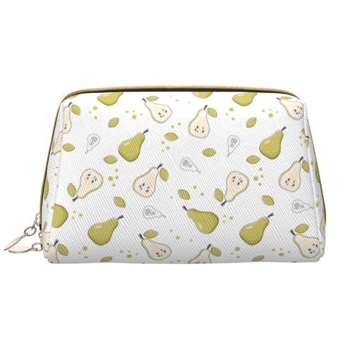 VOSERY Make-up-Tasche, Kosmetiktasche, Reise-Kulturbeutel für Damen, große Kapazität, Make-up-Tasche, Organizer, niedliche Make-up-Tasche, wasserdicht, aus Leder von VOSERY