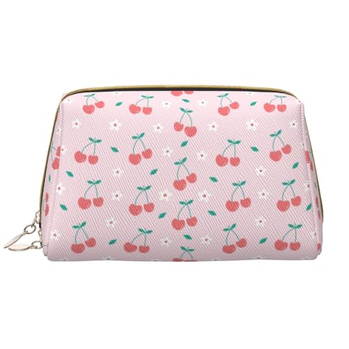 VOSERY Make-up-Tasche, Kosmetiktasche, Reise-Kulturbeutel für Damen, große Kapazität, Make-up-Tasche, Organizer, niedliche Make-up-Tasche, wasserdicht, aus Leder von VOSERY