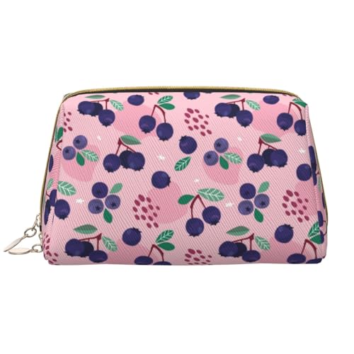 VOSERY Make-up-Tasche, Kosmetiktasche, Reise-Kulturbeutel für Damen, große Kapazität, Make-up-Tasche, Organizer, niedliche Make-up-Tasche, wasserdicht, aus Leder von VOSERY