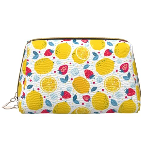 VOSERY Make-up-Tasche, Kosmetiktasche, Reise-Kulturbeutel für Damen, große Kapazität, Make-up-Tasche, Organizer, niedliche Make-up-Tasche, wasserdicht, aus Leder von VOSERY