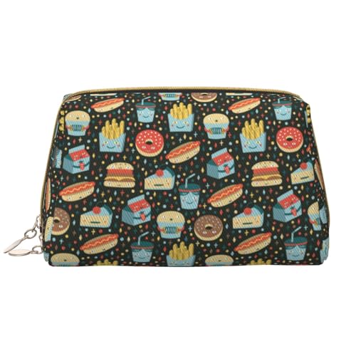 VOSERY Make-up-Tasche, Kosmetiktasche, Reise-Kulturbeutel für Damen, große Kapazität, Make-up-Tasche, Organizer, niedliche Make-up-Tasche, wasserdichte Leder-Make-up-Tasche von VOSERY