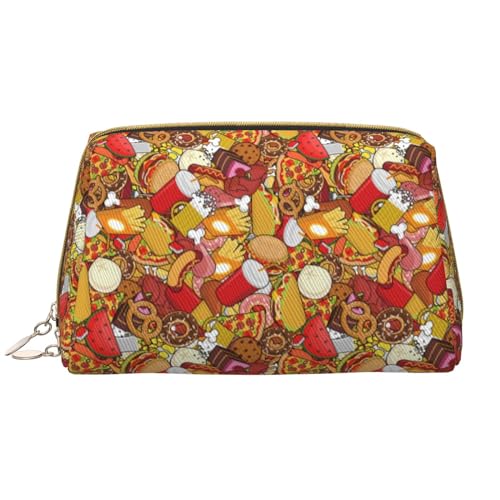 VOSERY Make-up-Tasche, Kosmetiktasche, Reise-Kulturbeutel für Damen, große Kapazität, Make-up-Tasche, Organizer, niedliche Make-up-Tasche aus Leder von VOSERY