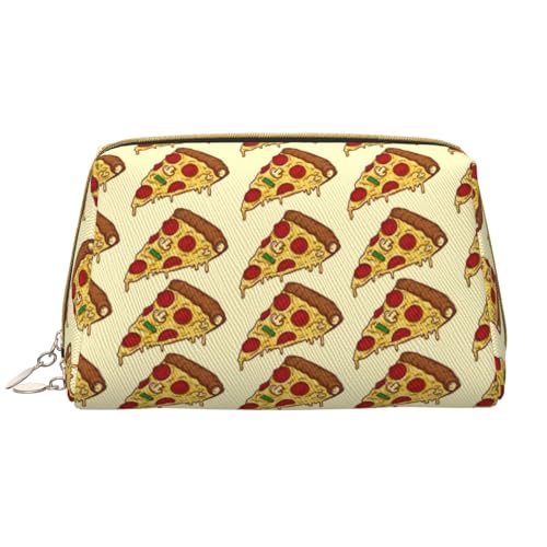 VOSERY Make-up-Tasche, Kosmetiktasche, Reise-Kulturbeutel für Damen, große Kapazität, Make-up-Tasche, Organizer, niedliche Pizza-Cartoon-Make-up-Tasche, niedliche Make-up-Tasche, wasserdichte VOSERY Make-up-Tasche, Kosmetiktasche, Reise-Kulturbeutel für Damen, große Kapazität, Make-up-Tasche, Organizer, niedliche Pizza-Cartoon-Make-up-Tasche, niedliche Make-up-Tasche, wasserdichte von VOSERY