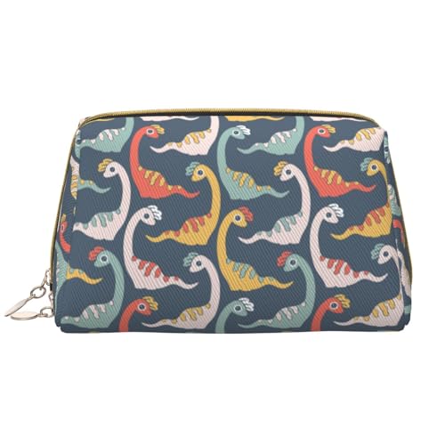 VOSERY Make-up-Tasche, Kosmetiktasche, Reise-Kulturbeutel für Damen, große Kapazität, Make-up-Tasche, Organizer, niedlicher Cartoon-Dinosaurier, Make-up-Tasche, niedliche Make-up-Tasche, wasserdichte von VOSERY