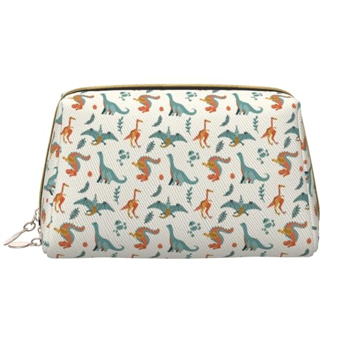 VOSERY Make-up-Tasche, Kosmetiktasche, Reise-Kulturbeutel für Damen, große Kapazität, Make-up-Tasche, Organizer, niedlicher Cartoon-Dinosaurier-Make-up-Tasche, niedliche Make-up-Tasche, wasserdichte von VOSERY