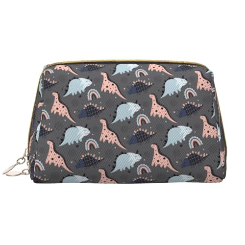 VOSERY Make-up-Tasche, Kosmetiktasche, Reise-Kulturbeutel für Damen, große Kapazität, Make-up-Tasche, Organizer, niedlicher Dinosaurier-Druck, niedliche Make-up-Tasche, wasserdichte von VOSERY