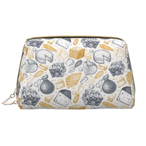 VOSERY Make-up-Tasche, Kosmetiktasche, Reise-Kulturbeutel für Damen, große Kapazität, Make-up-Tasche, Organizer, niedlicher Käse-Kuchen-Make-up-Tasche, niedliche Make-up-Tasche, wasserdichte von VOSERY