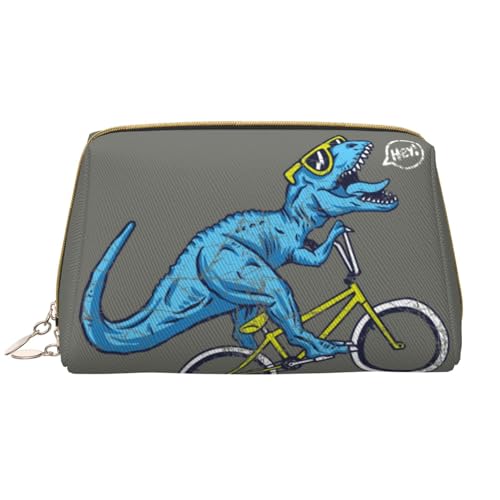 VOSERY Make-up-Tasche, Kosmetiktasche, Reise-Kulturbeutel für Damen, lustiger Dinosaurier-Make-up-Tasche, große Kapazität, Make-up-Tasche, Organizer, niedliche Make-up-Tasche, wasserdichte von VOSERY