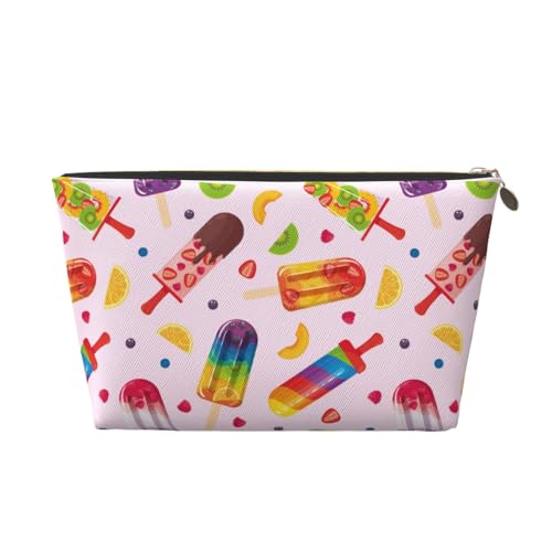 VOSERY Make-up-Tasche aus Leder, Kosmetiktasche, Reise-Kulturbeutel für Damen, Cartoon-Make-up-Tasche, Organizer, niedliche Make-up-Tasche, wasserdichte Make-up-Tasche von VOSERY