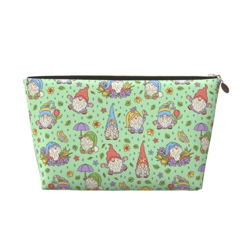 VOSERY Make-up-Tasche aus Leder, Kosmetiktasche, Reise-Kulturbeutel für Damen, Frühlingswichtel, Make-up-Tasche, Organizer, niedliche Make-up-Tasche, wasserdichte Make-up-Tasche von VOSERY