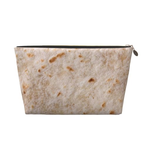 VOSERY Make-up-Tasche aus Leder, Kosmetiktasche, Reise-Kulturbeutel für Damen, Tortilla-Make-up-Tasche, Organizer, niedliche Make-up-Tasche, wasserdichte Make-up-Tasche von VOSERY