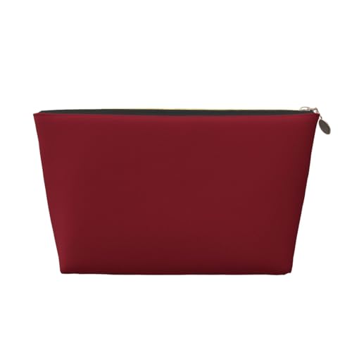 VOSERY Make-up-Tasche aus Leder, Kosmetiktasche, Reise-Kulturbeutel für Damen, kastanienbraun, Make-up-Tasche, Organizer, niedliche Make-up-Tasche, wasserdichte Make-up-Tasche von VOSERY