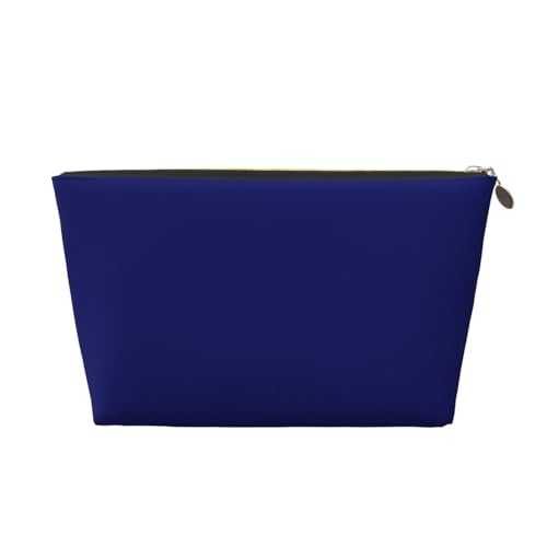 VOSERY Make-up-Tasche aus Leder, Kosmetiktasche, Reise-Kulturbeutel für Damen, marineblau, Make-up-Tasche, Organizer, niedliche Make-up-Tasche, wasserdichte Make-up-Tasche von VOSERY