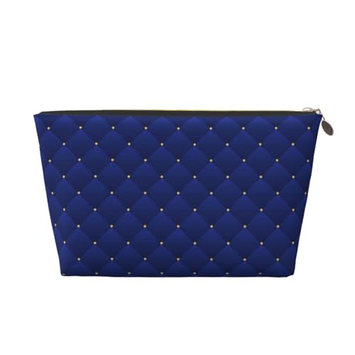 VOSERY Make-up-Tasche aus Leder, Kosmetiktasche, Reise-Kulturbeutel für Damen, marineblau, Make-up-Tasche, Organizer, niedliche Make-up-Tasche, wasserdichte Make-up-Tasche von VOSERY