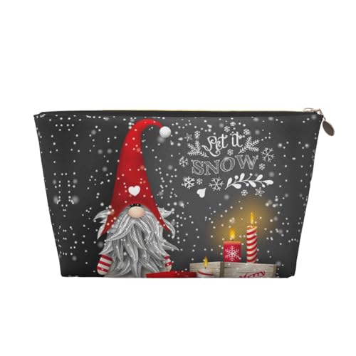 VOSERY Make-up-Tasche aus Leder, Kosmetiktasche, Reise-Kulturbeutel für Damen, traditioneller skandinavischer Make-up-Tasche, Organizer, niedliche Make-up-Tasche, wasserdichte Make-up-Tasche von VOSERY