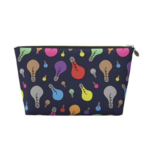 VOSERY Make-up-Tasche aus Leder, Kosmetiktasche, Reise-Kulturbeutel für Frauen, bunte Make-up-Tasche, Organizer, niedliche Make-up-Tasche, wasserdichte Make-up-Tasche von VOSERY