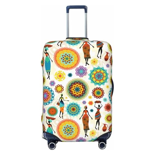 VOSERY Reisegepäckhülle – schöne afrikanische Damen, waschbare Kofferbezüge, passend für 45,7 - 81,3 cm Gepäck, Schwarz, X-Large VOSERY Reisegepäckhülle – schöne afrikanische Damen, waschbare Kofferbezüge, passend für 45,7 - 81,3 cm Gepäck, Schwarz, X-Large von VOSERY