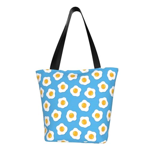 VOSERY Tragetasche für Damen, süße Spiegelei-Handtasche, türkis, mit Reißverschluss und Innentaschen, ästhetische Schulterhandtaschen VOSERY Tragetasche für Damen, süße Spiegelei-Handtasche, türkis, mit Reißverschluss und Innentaschen, ästhetische Schulterhandtaschen von VOSERY