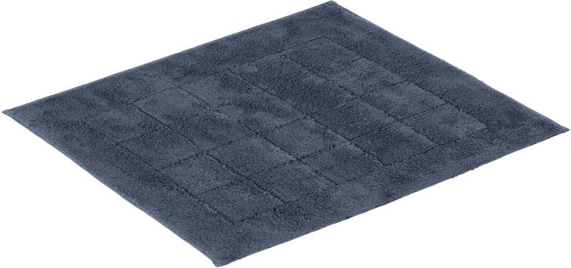 Vossen Badematte "Exclusive" Höhe 20 mm rutschhemmend beschichtet fußbodenheizungsgeeignet Badteppich, Uni-Farben, Karo Muster, Hoch-Tief Effekt, reine Baumwolle von VOSSEN