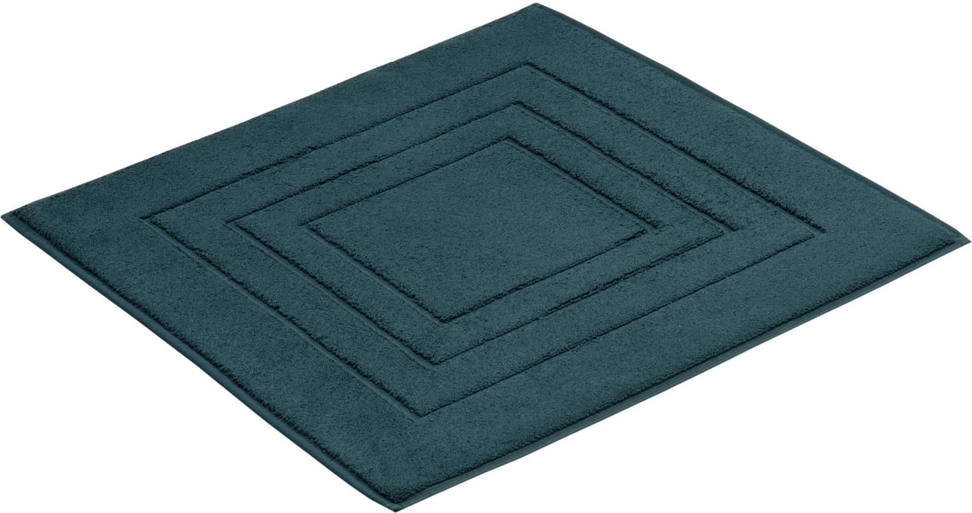 Vossen Badematte "Feeling", fußbodenheizungsgeeignet-beidseitig nutzbar, Badteppich, Uni-Farben, mit Bordüre, Hoch-Tief Effekt, reine Baumwolle von VOSSEN