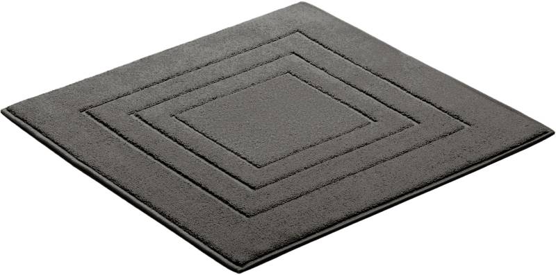 Vossen Badematte "Feeling" Höhe 10 mm beidseitig nutzbar  fußbodenheizungsgeeignet Badteppich, Uni-Farben, mit Bordüre, Hoch-Tief Effekt, reine Baumwolle von VOSSEN