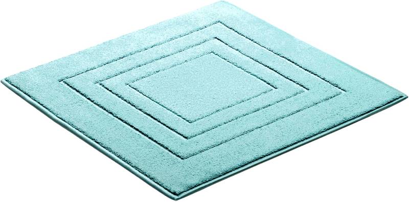 Vossen Badematte "Feeling" Höhe 10 mm beidseitig nutzbar  fußbodenheizungsgeeignet Badteppich, Uni-Farben, mit Bordüre, Hoch-Tief Effekt, reine Baumwolle von VOSSEN