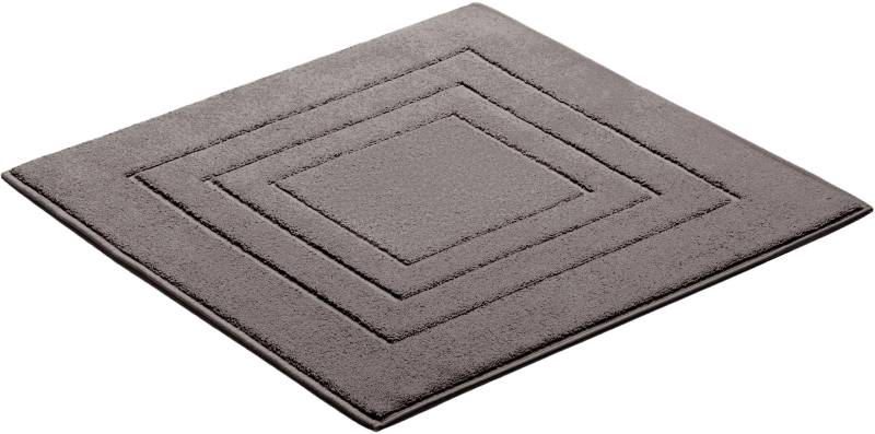 Vossen Badematte "Feeling" Höhe 10 mm beidseitig nutzbar  fußbodenheizungsgeeignet Badteppich, Uni-Farben, mit Bordüre, Hoch-Tief Effekt, reine Baumwolle von VOSSEN
