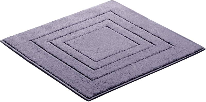Vossen Badematte "Feeling" Höhe 10 mm beidseitig nutzbar  fußbodenheizungsgeeignet Badteppich, Uni-Farben, mit Bordüre, Hoch-Tief Effekt, reine Baumwolle von VOSSEN
