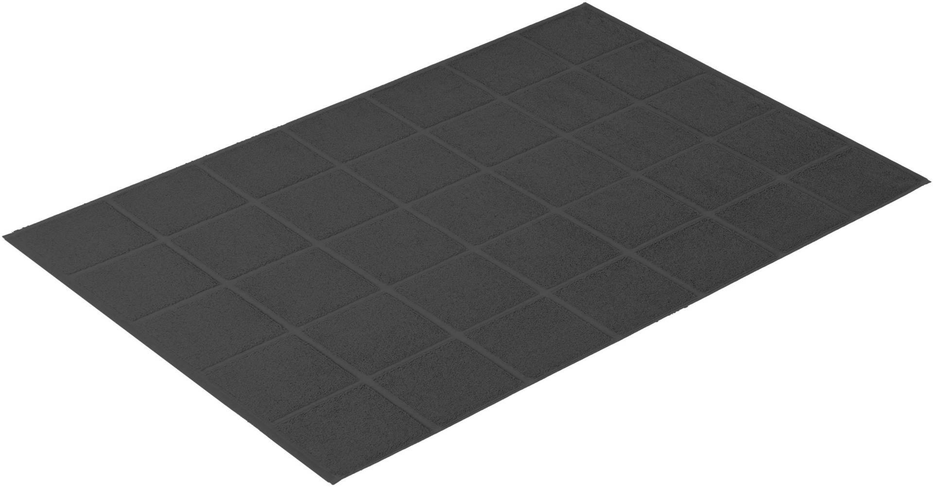 Vossen Badematte ""Pratos"" Höhe 12 mm fußbodenheizungsgeeignet Badteppich, Uni Farben, Rauten Design von VOSSEN