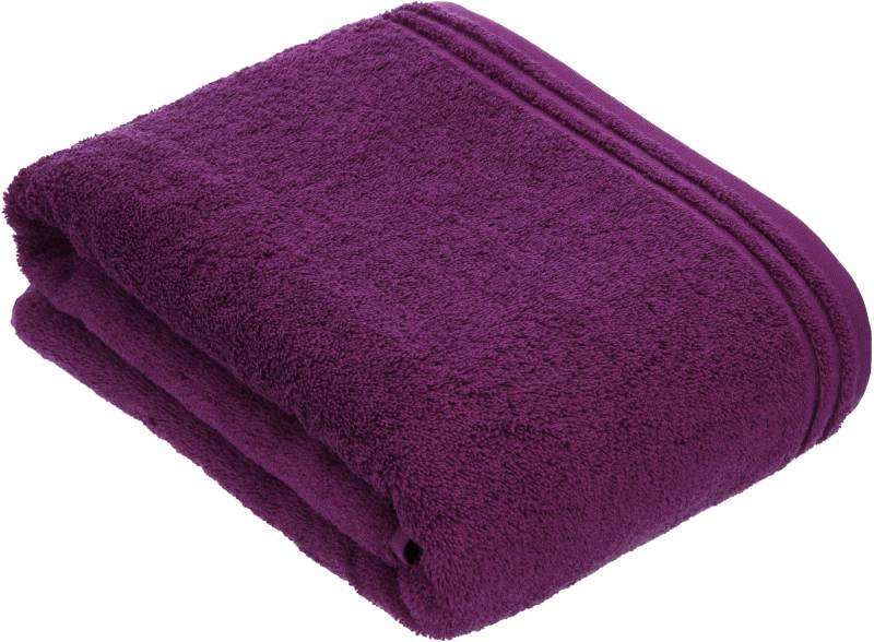 Vossen Badetuch "Calypso Feeling" mit schmaler Bordüre aus 100% Baumwolle, Vegan, einfarbig von VOSSEN