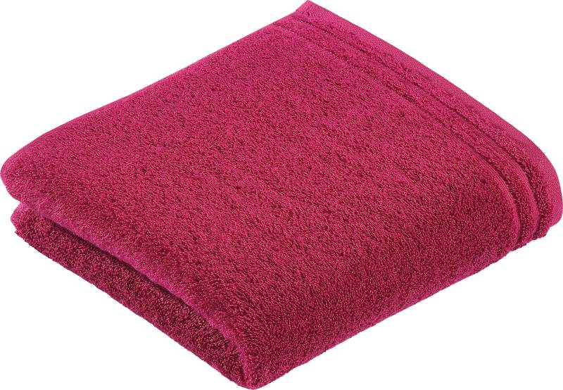 Vossen Badetuch "Calypso Feeling" mit schmaler Bordüre, aus 100% hochwerter Baumwolle, Vegan, einfarbig von VOSSEN