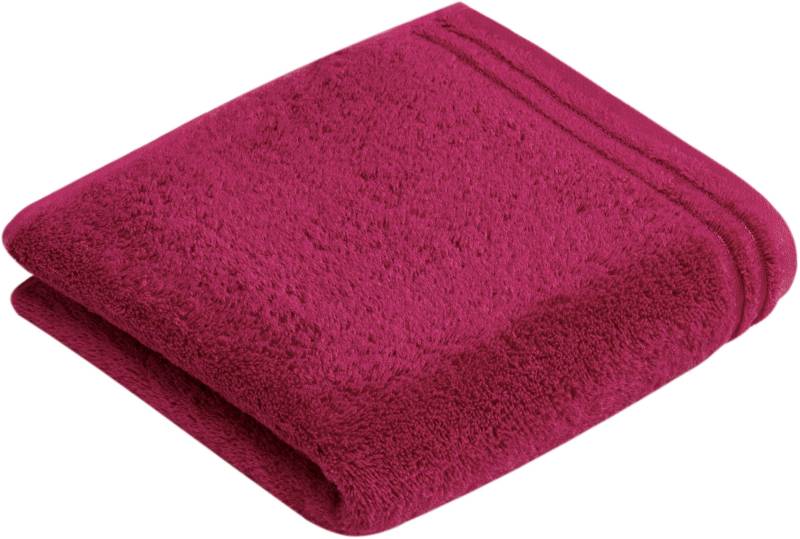 Vossen Badetuch "Calypso Feeling" mit schmaler Bordüre, aus 100% hochwerter Baumwolle, Vegan, einfarbig von VOSSEN