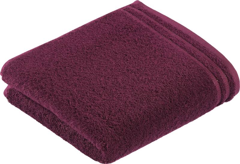 Vossen Badetuch "Calypso Feeling" mit schmaler Bordüre, aus 100% hochwerter Baumwolle, Vegan, einfarbig von VOSSEN