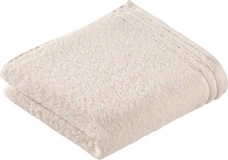 Vossen Badetuch "Calypso Feeling" mit schmaler Bordüre, aus 100% hochwerter Baumwolle, Vegan, einfarbig von VOSSEN