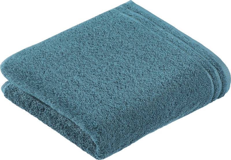 Vossen Badetuch "Calypso Feeling" mit schmaler Bordüre, aus 100% hochwerter Baumwolle, Vegan, einfarbig von VOSSEN