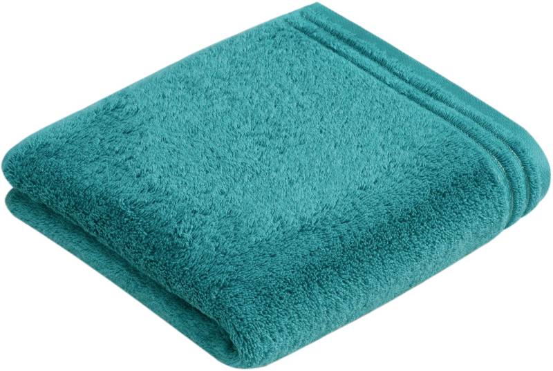 Vossen Badetuch "Calypso Feeling" mit schmaler Bordüre, aus 100% hochwerter Baumwolle, Vegan, einfarbig von VOSSEN