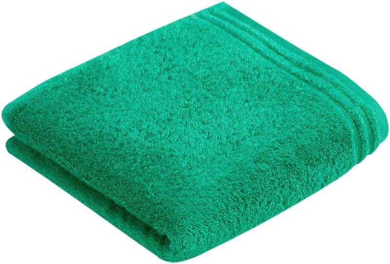 Vossen Badetuch "Calypso Feeling" mit schmaler Bordüre, aus 100% hochwerter Baumwolle, Vegan, einfarbig von VOSSEN