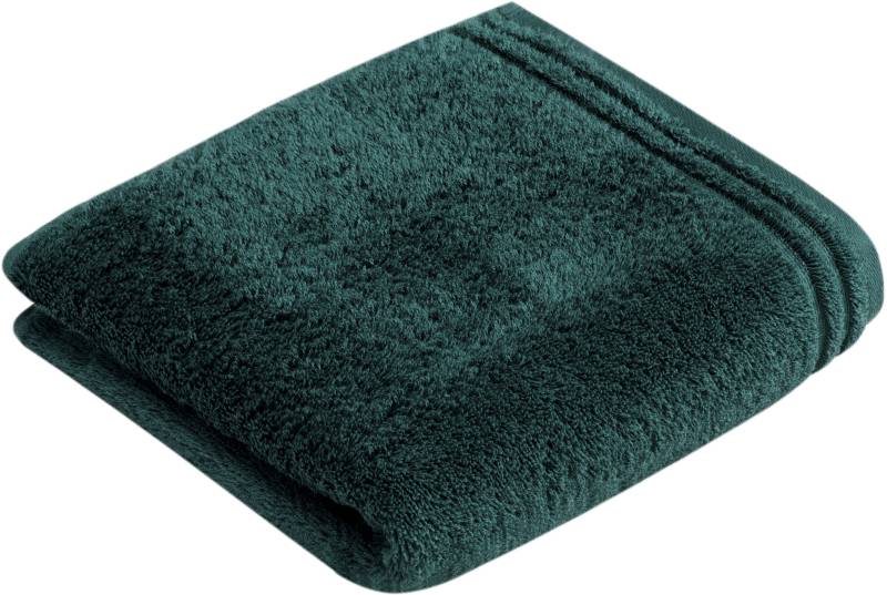 Vossen Badetuch "Calypso Feeling" mit schmaler Bordüre, aus 100% hochwerter Baumwolle, Vegan, einfarbig von VOSSEN