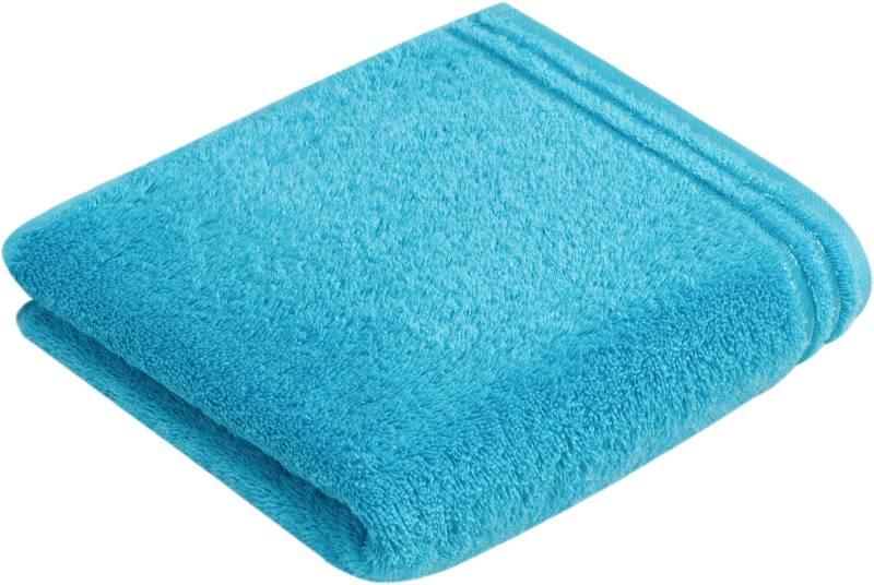 Vossen Badetuch "Calypso Feeling" mit schmaler Bordüre, aus 100% hochwerter Baumwolle, Vegan, einfarbig von VOSSEN