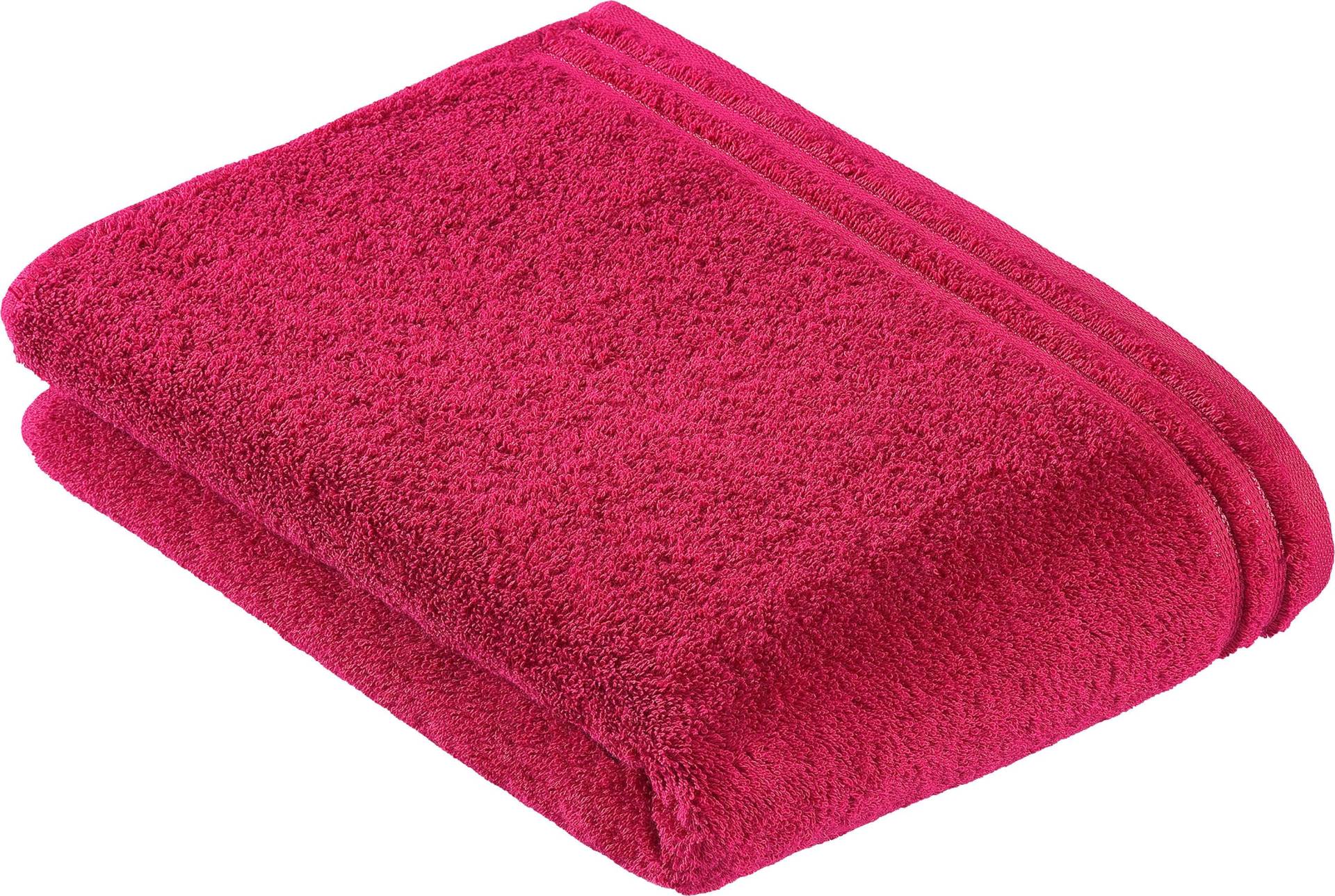 Vossen Badetuch "Calypso Feeling" mit schmaler Bordüre aus 100% Baumwolle, Vegan, einfarbig von VOSSEN