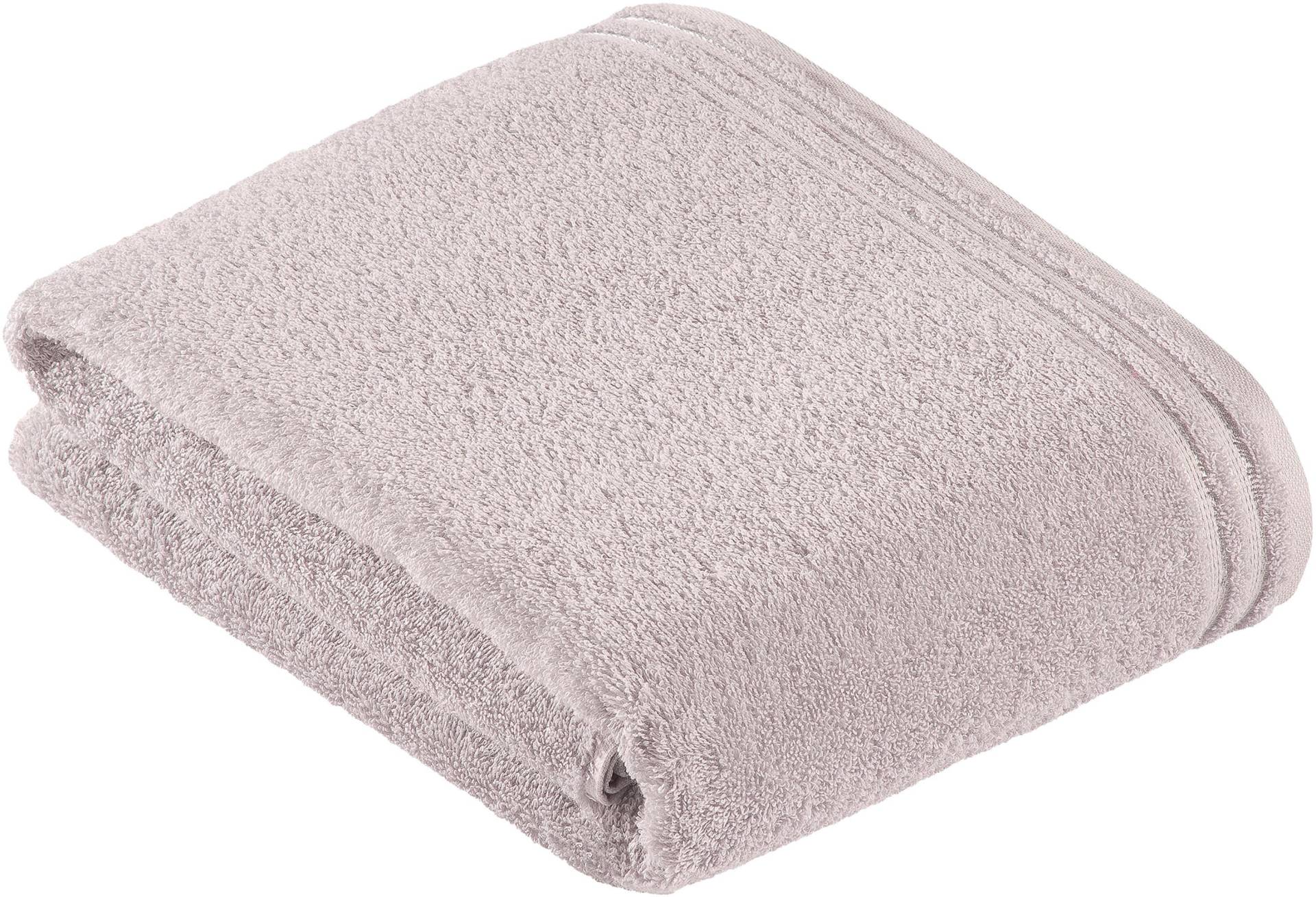 Vossen Badetuch "Calypso Feeling" mit schmaler Bordüre aus 100% Baumwolle, Vegan, einfarbig von VOSSEN