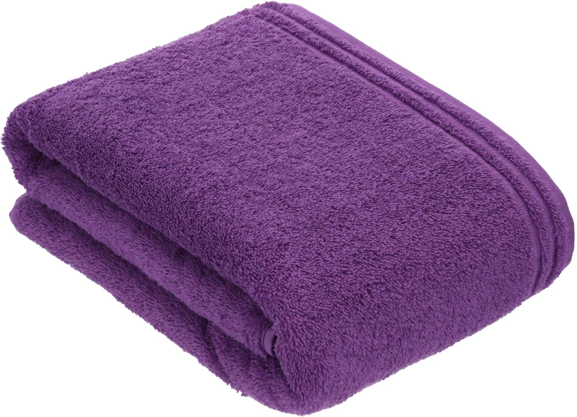 Vossen Badetuch "Calypso Feeling" mit schmaler Bordüre aus 100% Baumwolle, Vegan, einfarbig von VOSSEN