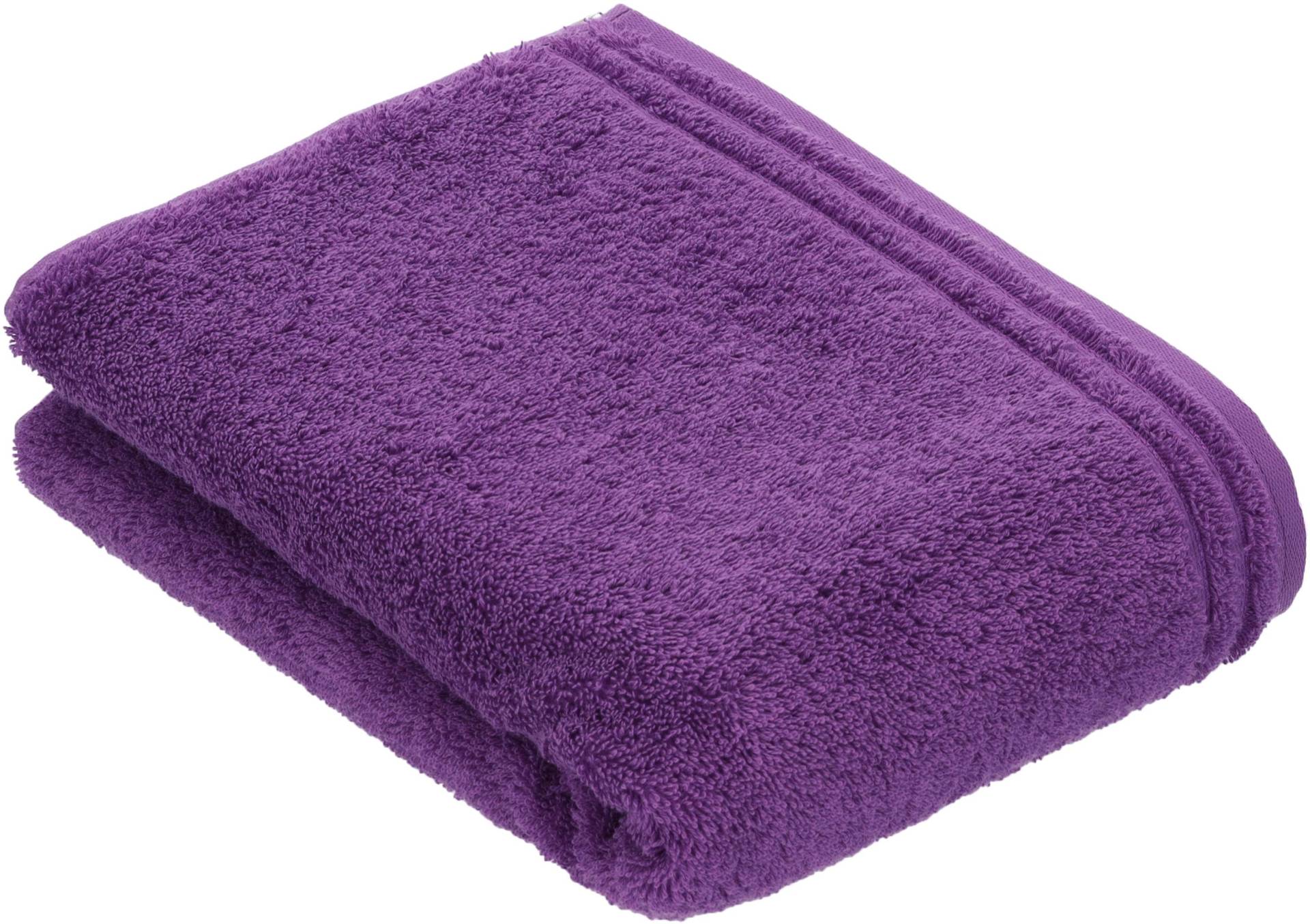 Vossen Badetuch "Calypso Feeling" mit schmaler Bordüre aus 100% Baumwolle, Vegan, einfarbig von VOSSEN