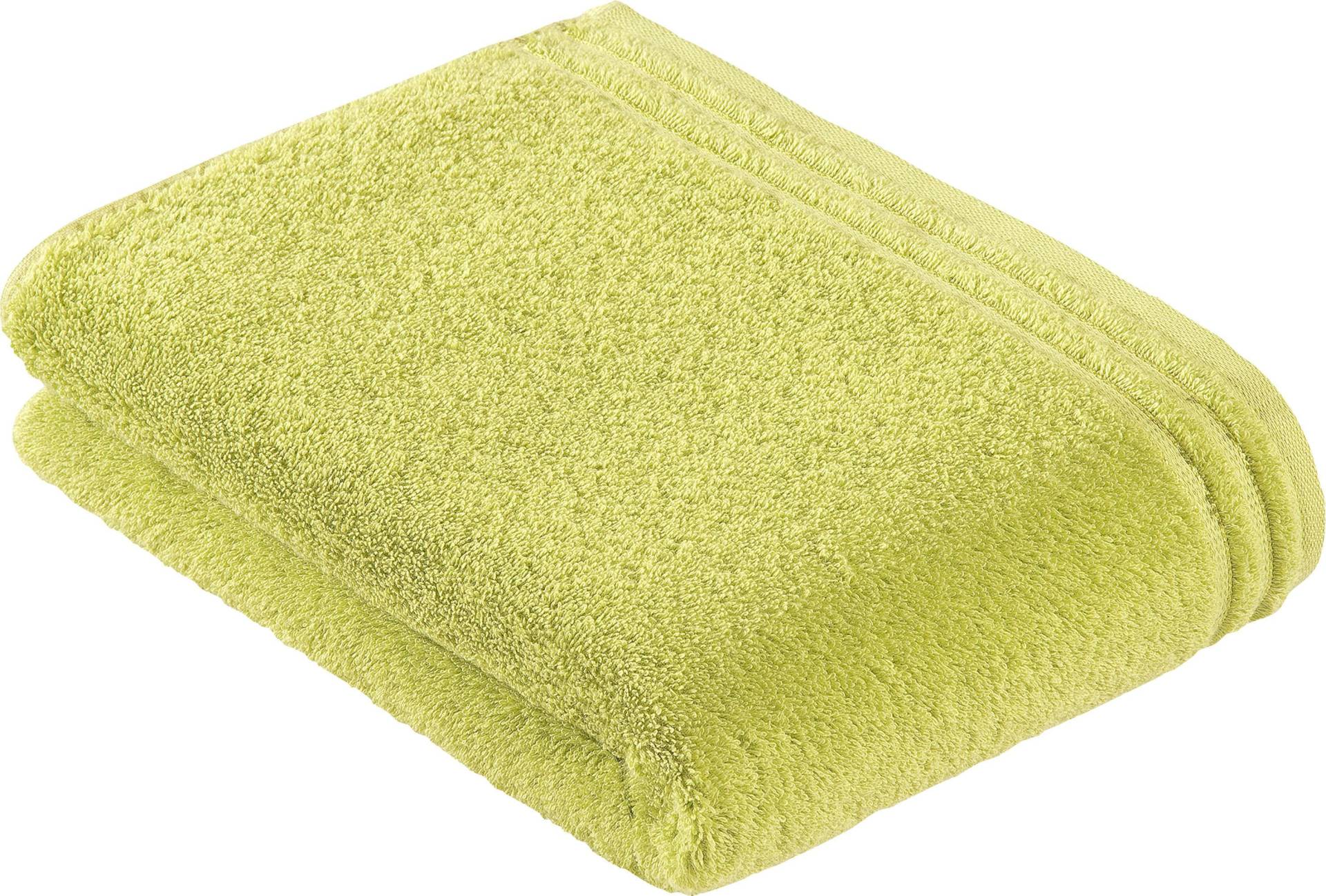 Vossen Badetuch "Calypso Feeling" mit schmaler Bordüre aus 100% Baumwolle, Vegan, einfarbig von VOSSEN