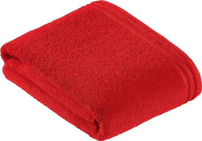 Vossen Badetuch "Calypso Feeling" mit schmaler Bordüre aus 100% Baumwolle, Vegan, einfarbig von VOSSEN