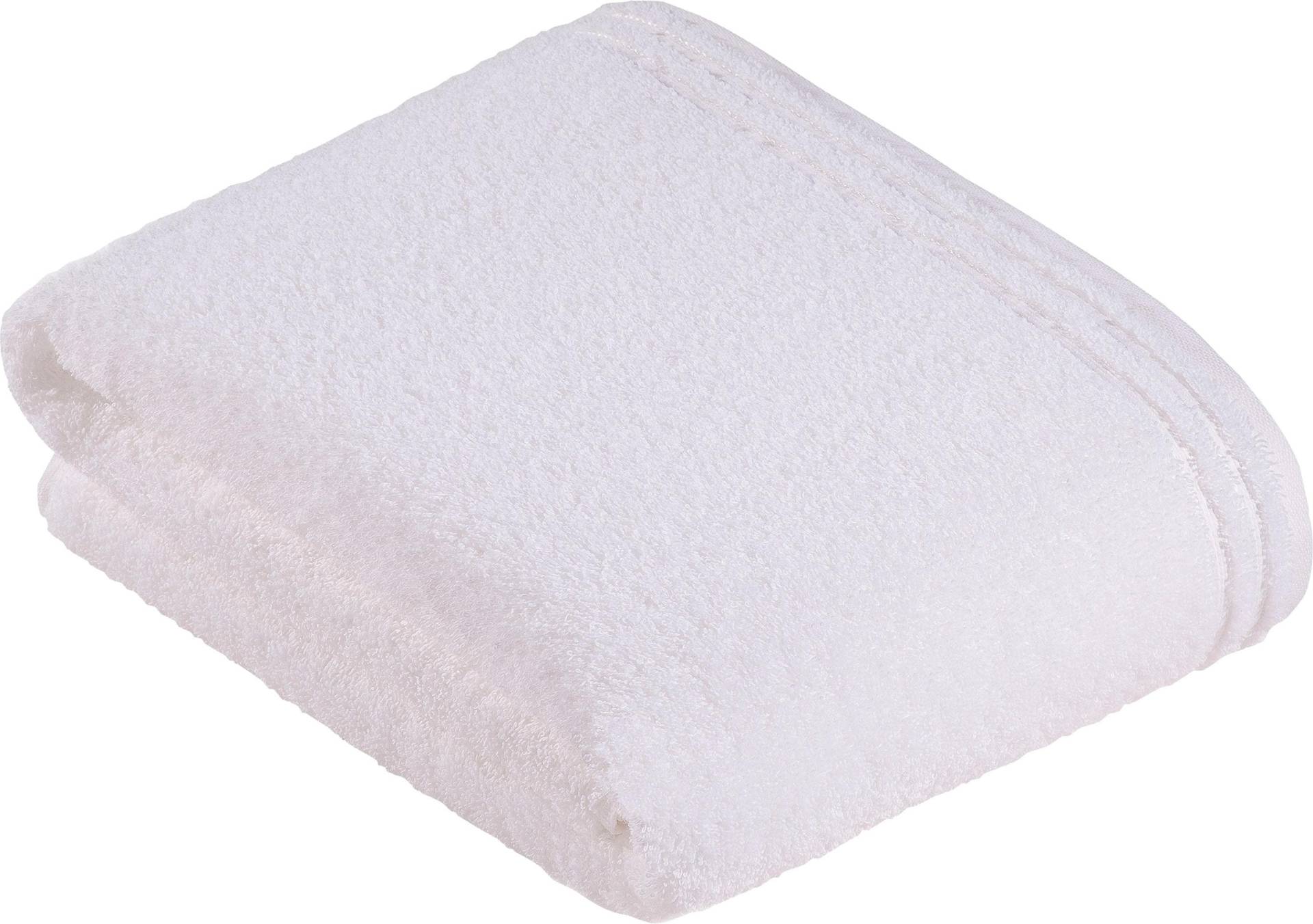 Vossen Badetuch "Calypso Feeling" mit schmaler Bordüre aus 100% Baumwolle, Vegan, einfarbig von VOSSEN