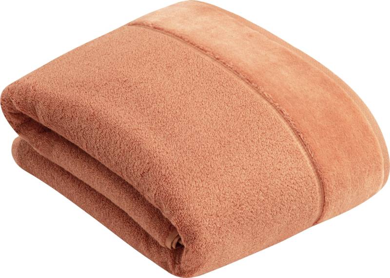 Vossen Badetuch "Pure" Baumwolle & VEGAN, mit eleganter Veloursbordüre von VOSSEN