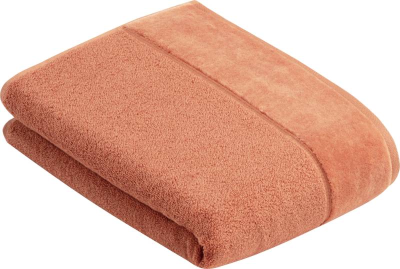 Vossen Badetuch "Pure" Baumwolle & VEGAN, mit eleganter Veloursbordüre von VOSSEN